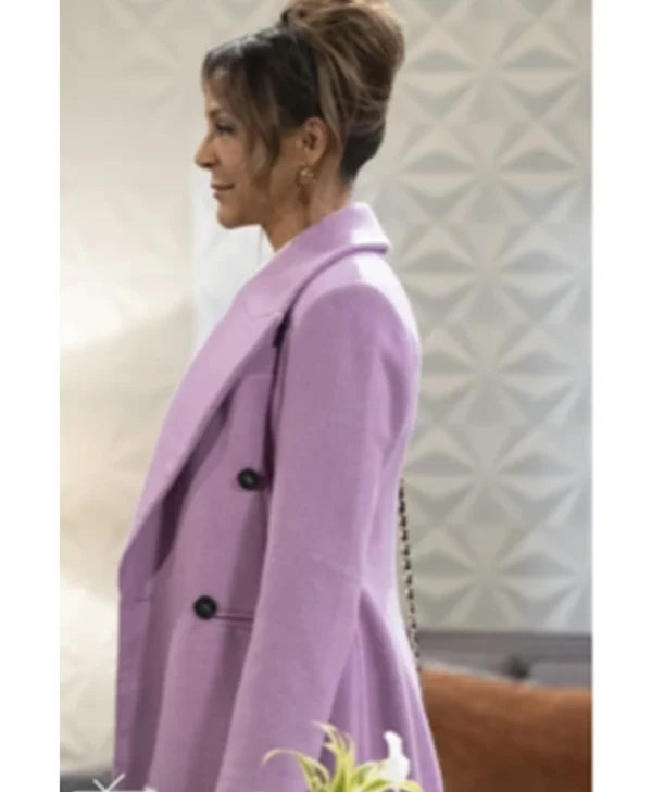 Natalia General Hospital Purple Wool Coat