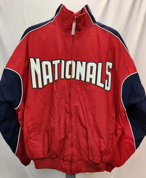Nationals Vintage Red Bomber Jacket
