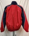 Nationals Vintage Red Bomber Jacket Back