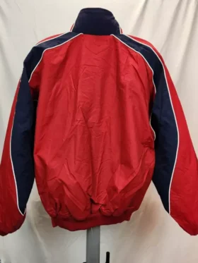 Nationals Vintage Red Bomber Jacket Back