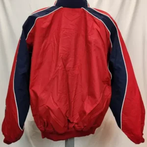 Nationals Vintage Red Bomber Jacket Back