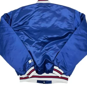 Navy Blue Bomber Angels Vintage Jacket Back
