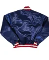 Navy Blue Vintage Braves Starter Jacket 90s Back