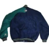Navy Blue Vintage Mariners Bomber Jacket Back