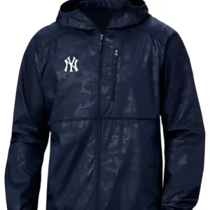 Navy Mens new york yankees rain jacket
