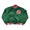 New Jersey Devils Green Vintage Bomber Jacket