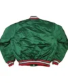 New Jersey Devils Green Vintage Bomber Jacket Back