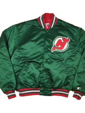 New Jersey Devils Red Vintage Zipper Jacket