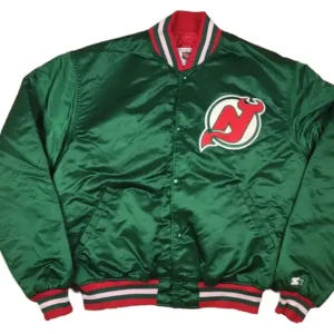 New Jersey Devils Red Vintage Zipper Jacket