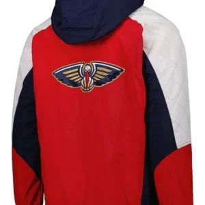 New Orleans Pelicans Vintage Bomber Starter Jacket Back