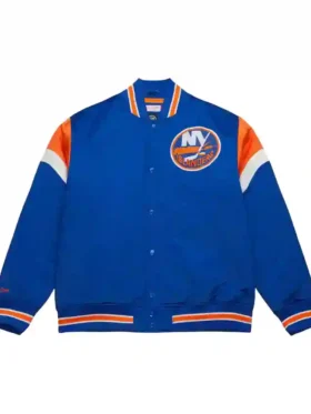 New York Islanders Blue Satin Jacket