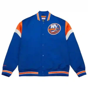 New York Islanders Blue Satin Jacket