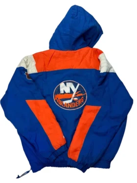 New York Islanders Half Zip Starter Jacket Back