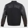 New York Mens black yankees jacket Back