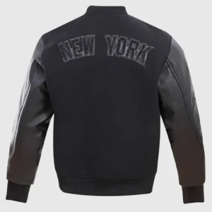 New York Mens black yankees jacket Back
