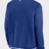 New York Mets Nacy Blue Zipper Bomber Jacket Back