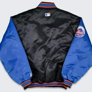 New York Mets Vintage Bomber Starter Jacket Back