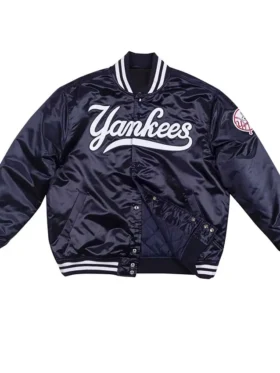 New York Navy Blue Black Embroidery logos yankees jacket
