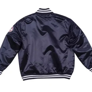New York Navy Blue Black Embroidery logos yankees jacket Back