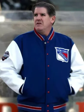 New York Rangers 2024 Stadium Series Varsity Jacket Side