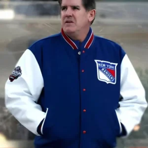 New York Rangers 2024 Stadium Series Varsity Jacket Side