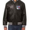 New York Rangers Black Varsity Bomber Jacket
