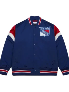 New York Rangers Blue Satin Jacket
