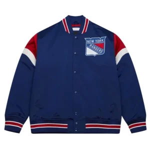 New York Rangers Blue Satin Jacket