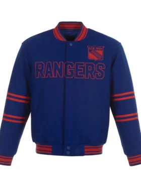 New York Rangers Blue Wool Jacket