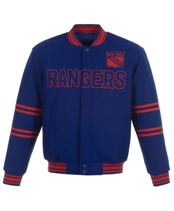 New York Rangers Blue Wool Jacket