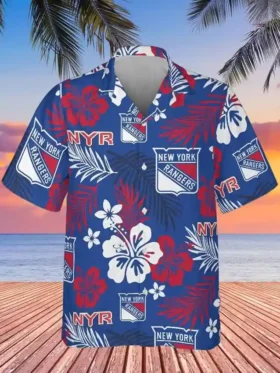 New York Rangers Hawaiian Shirt 2