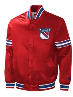 New York Rangers Red Slider Bomber Jacket