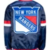 New York Rangers Varsity Jacket Back