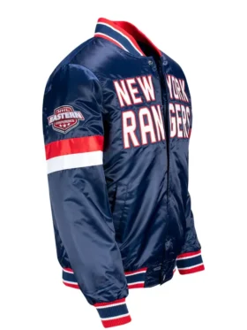 New York Rangers Varsity Jacket Side