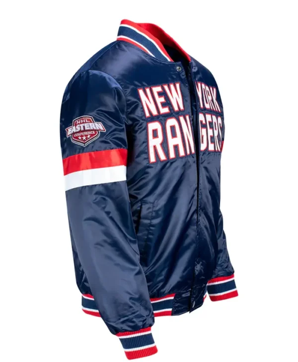 New York Rangers Varsity Jacket Side