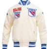 New York Rangers White Retro Classic Jacket