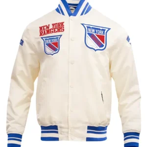 New York Rangers White Retro Classic Jacket