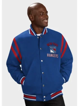 New York Rangers Wool NHL Varsity Jacket