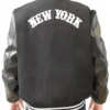 New York Wool Black Yankees Varsity Jacket Back