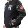 New York Wool Black Yankees Varsity Jacket Side Look