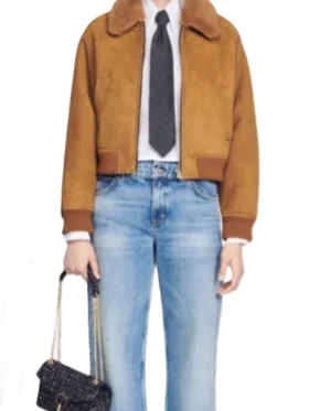 Nina Chase FBI Most Wanted Brown Bomber Jacket For Sale