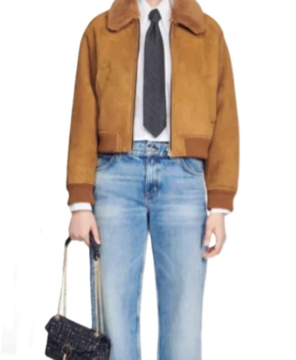 Nina Chase FBI Most Wanted Brown Bomber Jacket For Sale