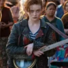 ODessa 2025 Sadie Sink Black Leather Jacket