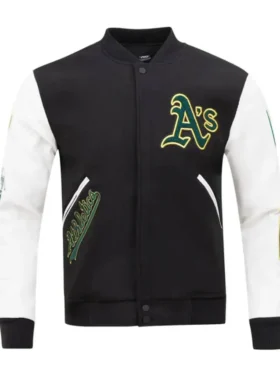 Oakland Athletics Classic Letterman Varsity Jacket