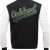 Oakland Athletics Classic Letterman Varsity Jacket Back