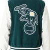 Oakland Athletics Heritage Baseball Jacket Back