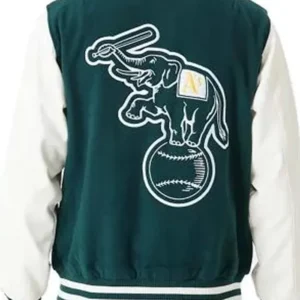 Oakland Athletics Heritage Baseball Jacket Back