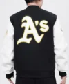 Oakland Athletics Hometown Wool Mens Varsity Jacket Back