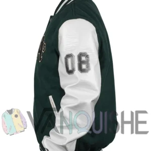 Oakland Athletics Letterman Off Jacket left van
