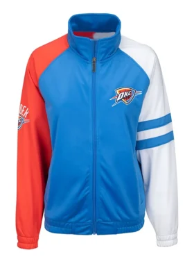 Oklahoma City Thunder Track Full Zipper Jacket